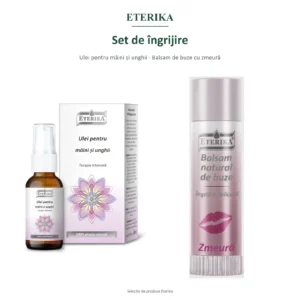 Set de îngrijire – Ulei pentru mâini și unghii · Balsam de buze cu zmeură